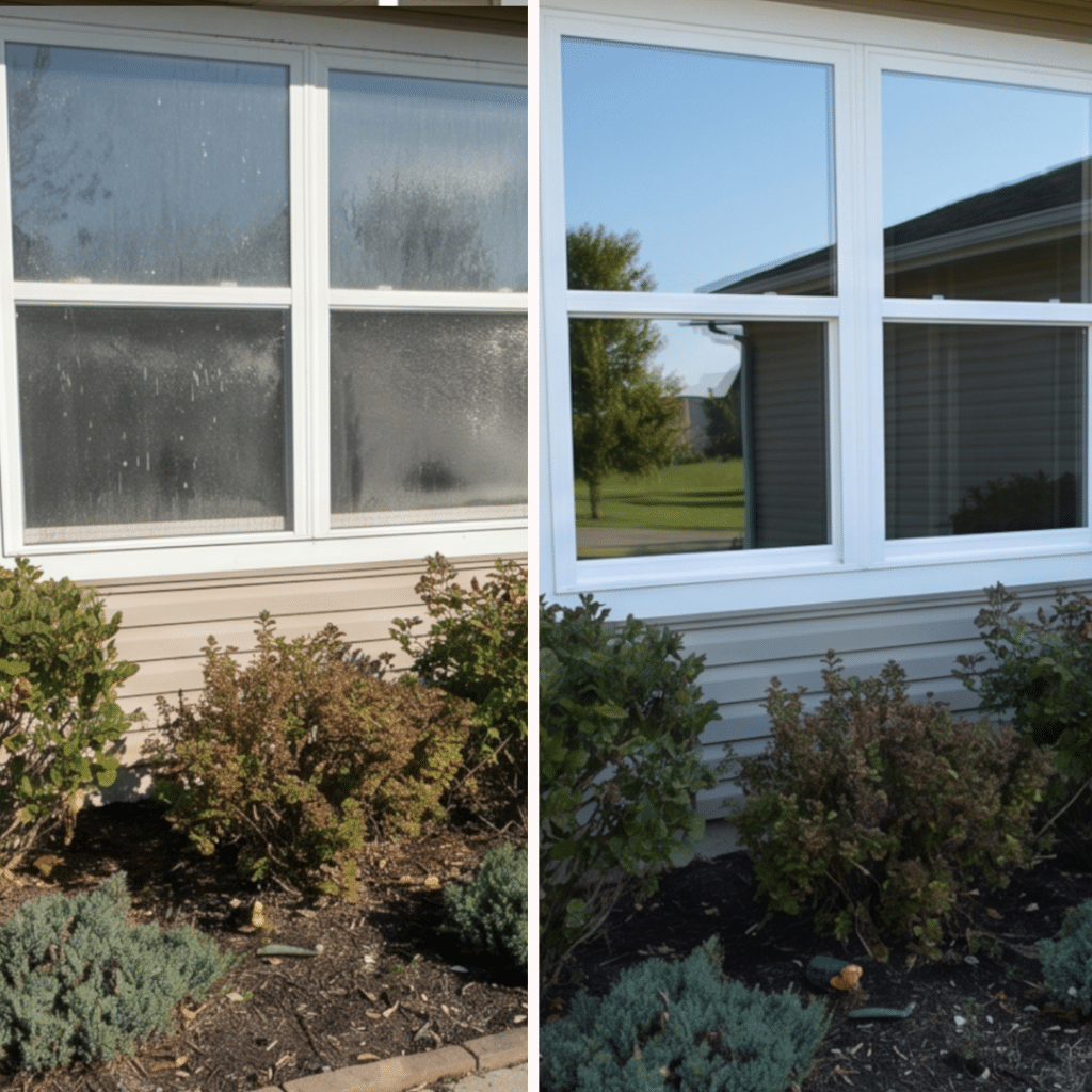 exterior window before-after